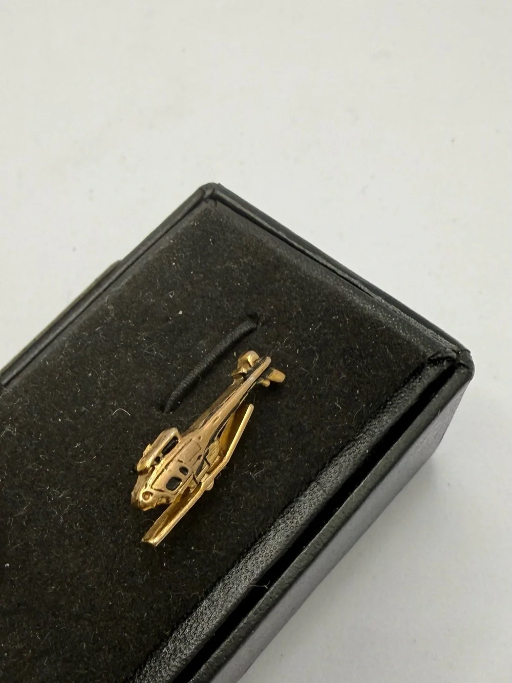 Gold Helicopter Tie Tack- Men's Accessory